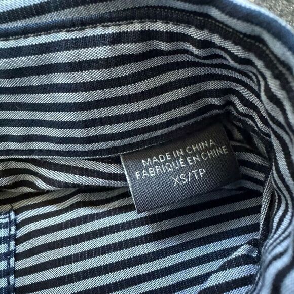 Armani Exchange Slim Fit Button Up Long Sleeve Shirt Striped Mens Size XS - Picture 9 of 10